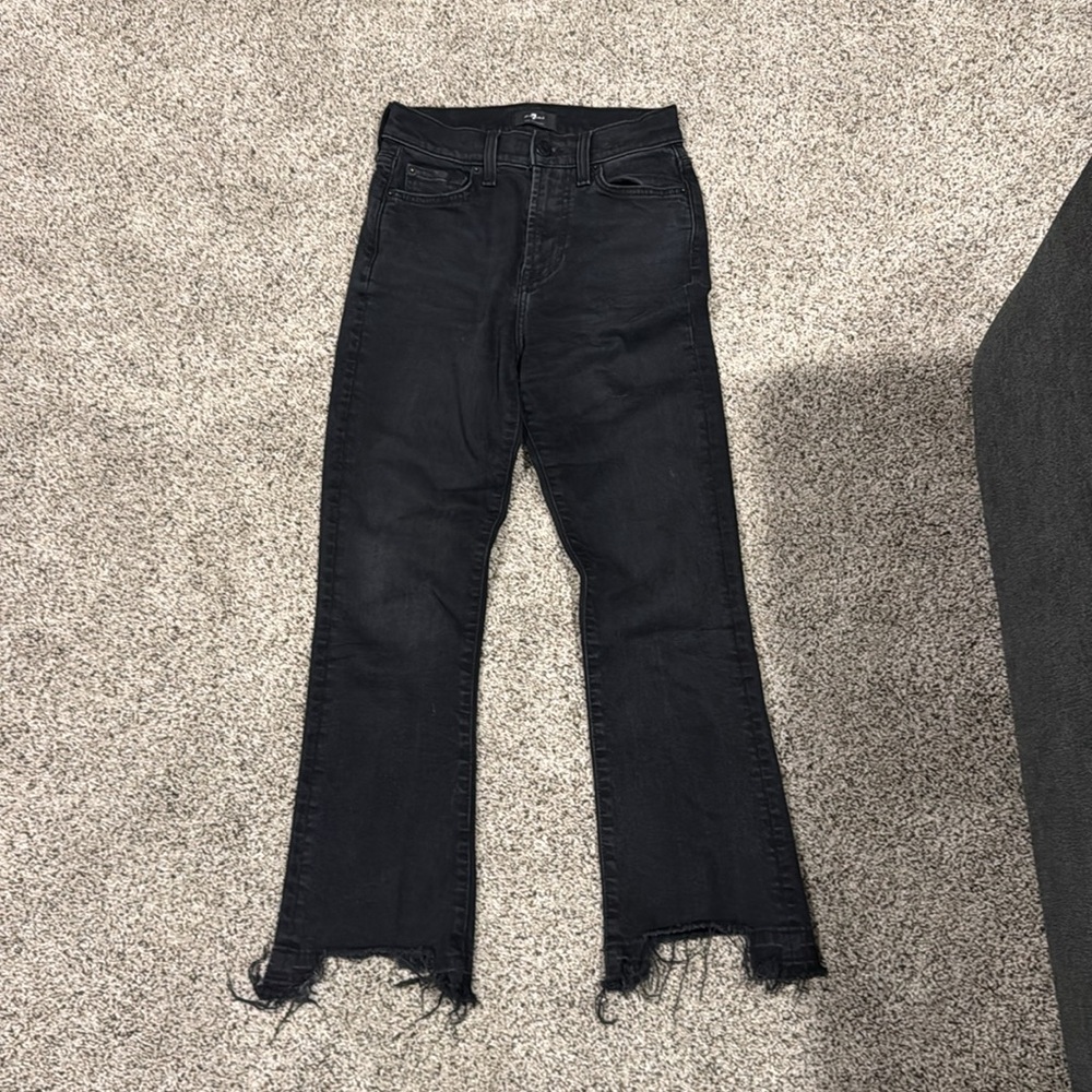 7 For All Mankind Black Jeans